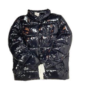 Calvin Klein Attributes Sorona Aura Blue Puffy Coat Women Large Water Resistant